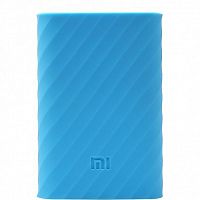Силиконовый чехол Xiaomi Silicone Protector Sleeve для аккумулятора Mi Power Bank 10000 Голубой — фото